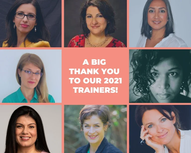 Thank you to our 2021 trainers!